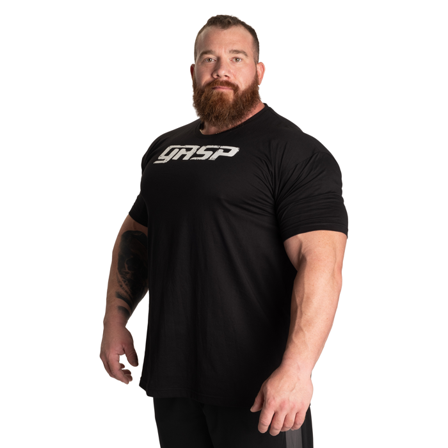 T-shirts GASP Legacy Gym T-shirt Sort Hvid - Bodyman.dk