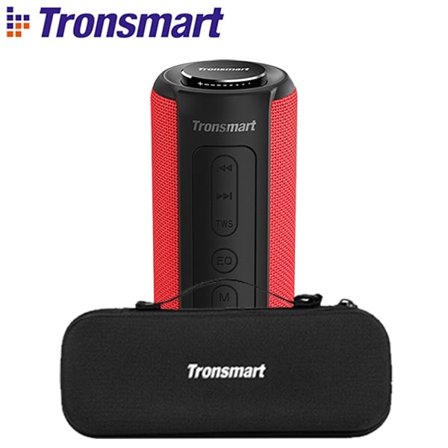 T6 Plus Bluetooth Högtalare 40W Bärbar Högtalare Deep Bass Soundbar med IPX6 Vattentät