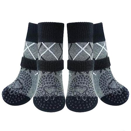 Husdjursskor & Strumpor för Hundar - Halksäkra Vattentäta Förtjockade Fotskydd, Utomhusbruk för Små till Stora Raser