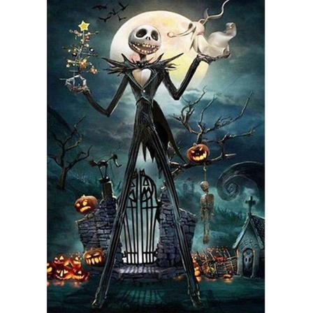 Halloween-timanttimaalaustaide, Skull Jack, DIY-timantti täydellinen