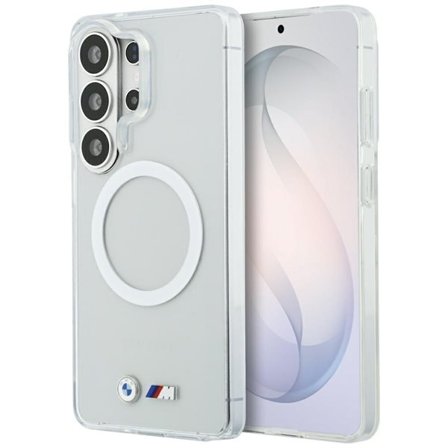 BMW IML Stødsikkert Metal Logo MagSafe-etui til Samsung Galaxy S26 Ultra - Transparent