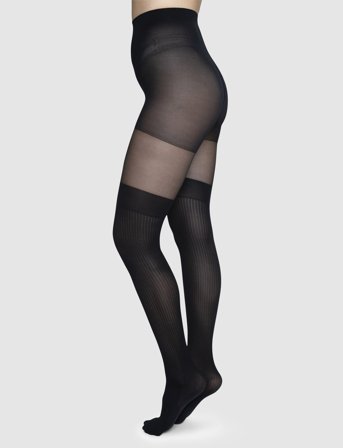 Swedish Stockings Dagmar Over-Knee Tights 20/80 Den - Black - L