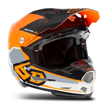 Casco Cross 6D ATR-2 Target Arancio Neon L 58-59cm