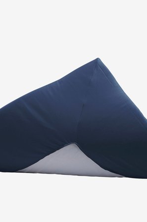 Borås Cotton - Konvoluttlaken Cloud - Blå - Dra-på-laken - 160X200 - Fra Homeroom