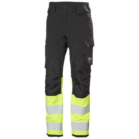 Helly Hansen Workwear Alna 4X HH Connect 77340-369 Arbetsbyxa varsel, mörkgrå/gul Mörkgrå/gul, Kläder