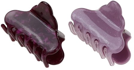 Senze Faldklemme Akryl Auberginmi, Hår, Hårpynt, Hårklemmer