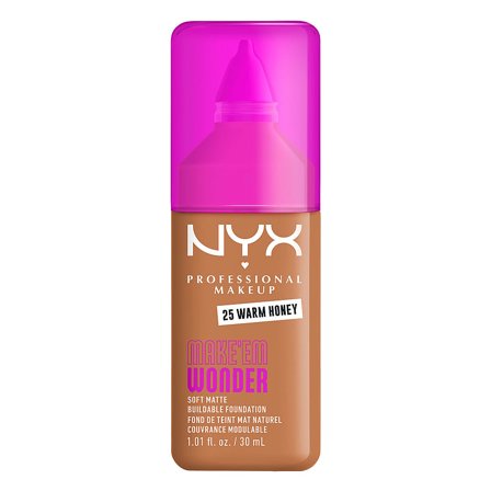 NYX PROFESSIONAL MAKEUP Make Em Wonder Foundation 25 Warm Honey, Makeup, Ansigt, Foundation