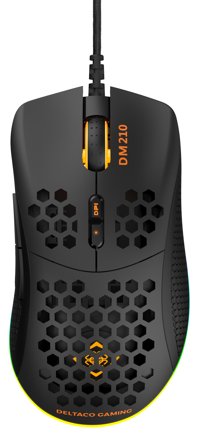 Deltaco GAMING DM210 - mus - USB - svart