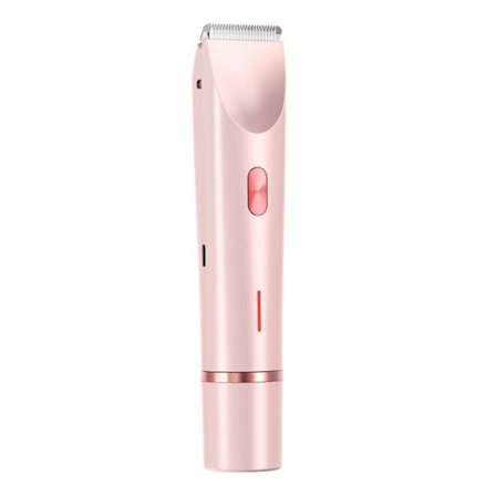 INN Sähkökäyttöinen naisten partakone 400mAh IPX7 2 in 1 märkä-kuiva ladattava partakone naisille 2 päällä kasvoille, vartalolle, kainaloille ja biki