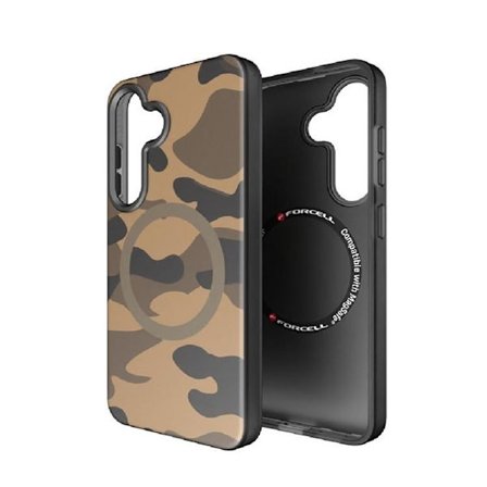 Forcell Mobilskal till Galaxy S25 Magsafe Levels - Camo Desert