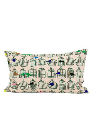 A World of Craft Birdcage Kuddfodral 30X50 cm Kuddar Rosa