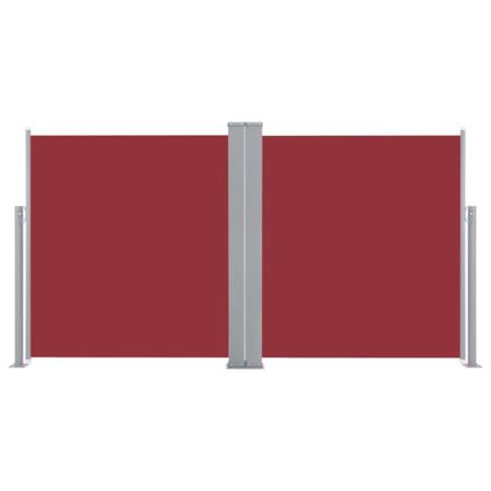 vidaXL Infällbar sidomarkis 170x600 cm röd Röd
