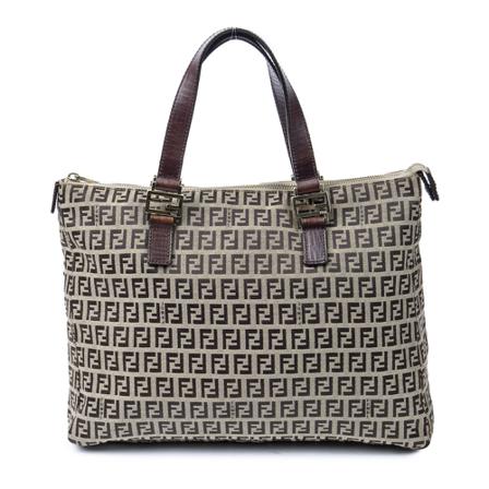 Fendi Vintage, Pre-owned Tote Bags Bruin, Dames, Maat:ONE Size,Canvas