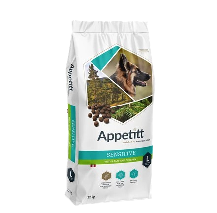 APPETITT - Sensitive Lamb & Chicken Large 12 kg - Hund - Hundefôr & hundemat - Tørrfôr for hund - ZOO.no