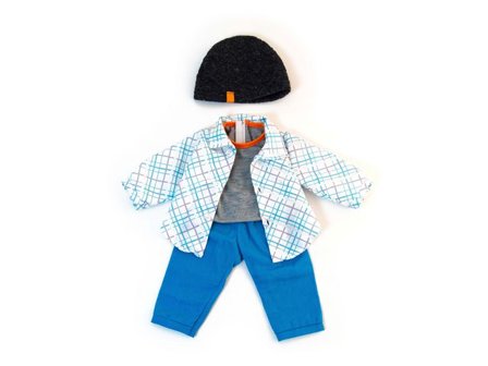 MINILAND Dockkläder byxa tröja mössa 38cm 4delar - Lyreco - Skola och förskola - Lekmaterial - Dockvagnar och docktillbehör