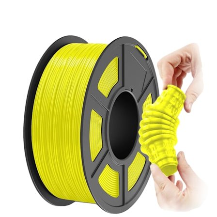 TPU-filament, 1,75 mm diameter, 1 kg vikt, flexibelt material,GUL