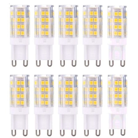 G9 LED-lampor, varmvit 3000K 5W G9 LED-lampa motsvarande 40W halogenlampor 420 lumen ej dimbar, 10-pack