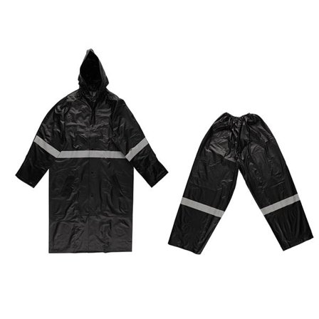 Regnställ för vuxen L/XL - Svart