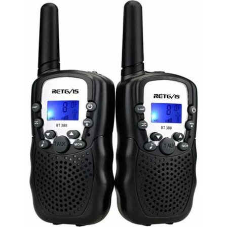 Retevis RT388 Walkie Talkie til børn, Genopladelig lang rækkevidde Legetøjsgave til 3-12 årige drenge, VOX Lommelygte, til Camping,