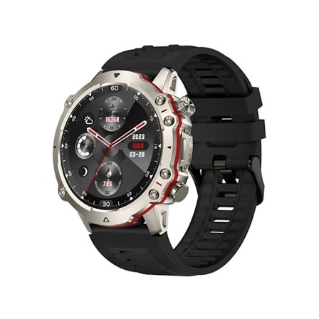 Smart Watch Amoled Sportsur Vandtæt Smartwatch Fitness Tracker Bluetooth Puls Blodtryk og