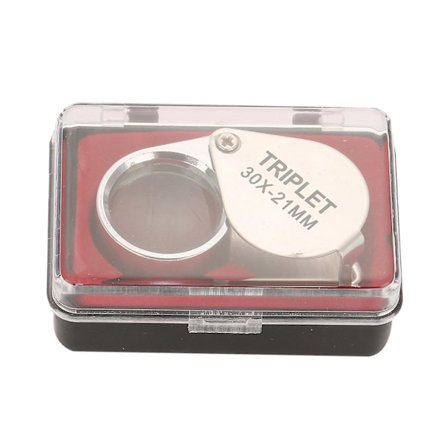 30X Kannettava Suurennuslasi Taitettava Taskuluuppi Yhteensopiva Korujen Tarkastukseen Lukemiseen