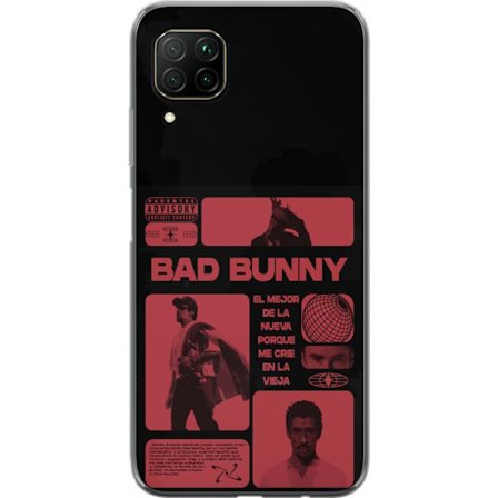 Kompatibel Mobilcover til Huawei P40 lite Bad Bunny NFL-inspireret skjoldlogo med amerikansk fodbold og stjerner