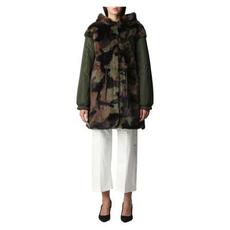 Liu Jo, Faux Fur & Shearling Jackets Groen, Dames, Maat:S