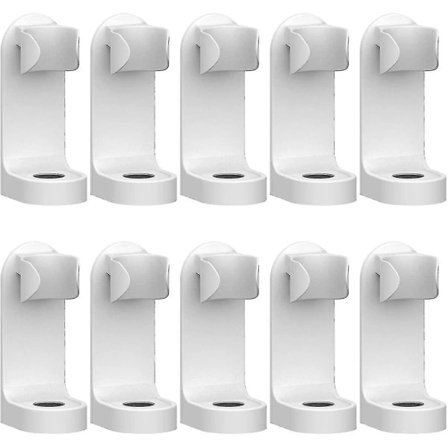 Elektrisk tandborsthållare, 10-pack, väggmonterad