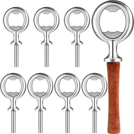 7 stk metall flaskeåpnersett Blank flaskeåpner Flaskeåpner