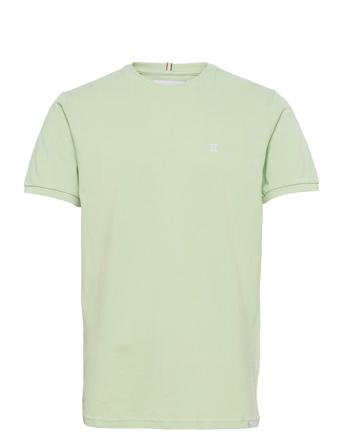Piqué T-Shirt T-shirts Short-sleeved Grön Les Deux