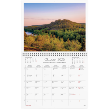 Almanakk Sverige 30x48cm 2026