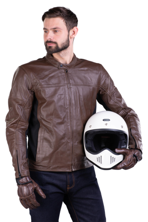 Giacca Moto Course Beemer Marrone L