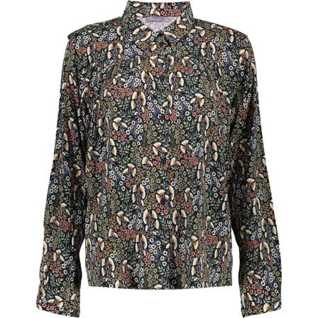 Geisha Blouse , Zwart , Dames , Maat: M