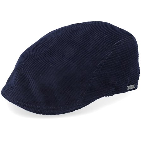 Wigéns - Blauw flatcap Cap - Ivy Modern Cap Navy Flat Cap @ Hatstore