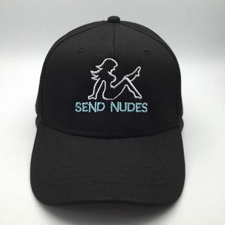 Säädettävä Send Nude -kirjailtu baseball-lippis
