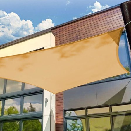 Vanntett Solseil Kvadrat 3x3m, Vannresistent Solduk UV