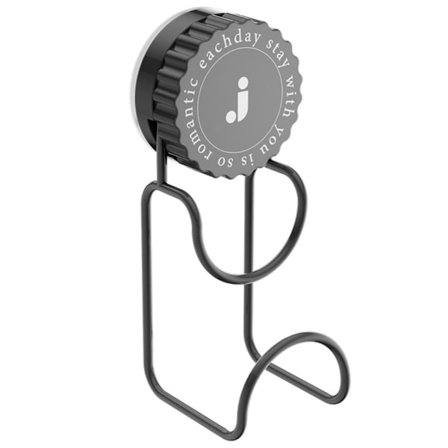 Roterande Diskbänkshållare med Sugkopp - Borrfri Väggmontering med Krok för Förvaring