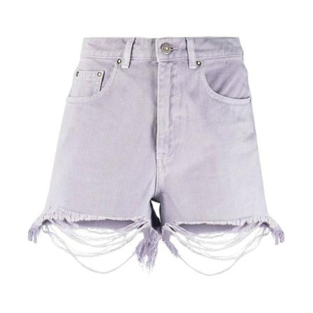 Golden Goose, Shorts Paars, Dames, Maat:W26,Cotton