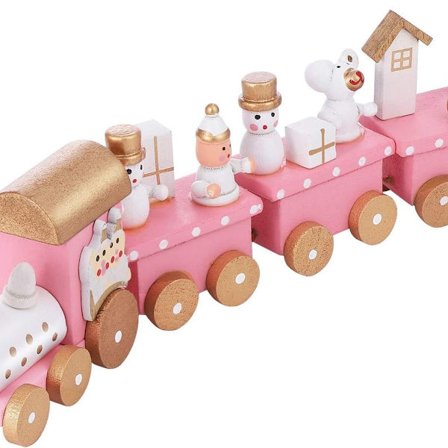 Jouluinen puinen junarata Talvimaa Juna Mini KLB