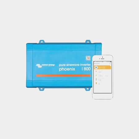 Inverter / växelriktare Victron Phoenix Pure Sine VE.Direct, ren sinuskurva, 24 V - 230 V, 650 W (800 VA)