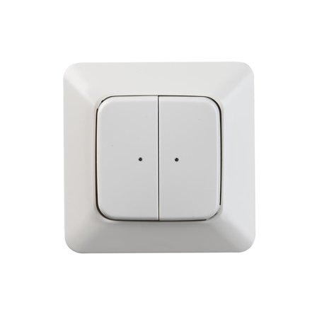 ABB Jussi 6732-214-500 Tryckknapp trådlös 2-polig, Strömbrytare & vägguttag