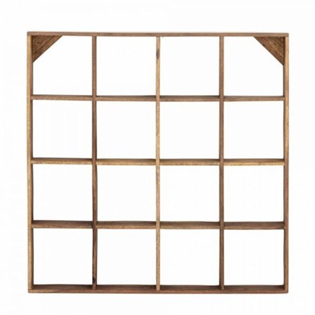 Möbel hylla Bloomingville - 82064059 - Tilo återvunnet trä hylla 70x70x10 cm - Brun