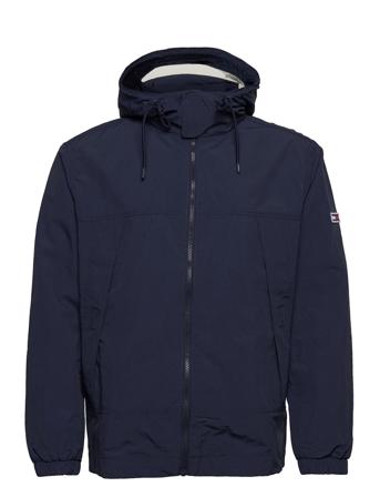 Tjm Essential Hooded Jacket Tunn Jacka Blå Tommy Jeans