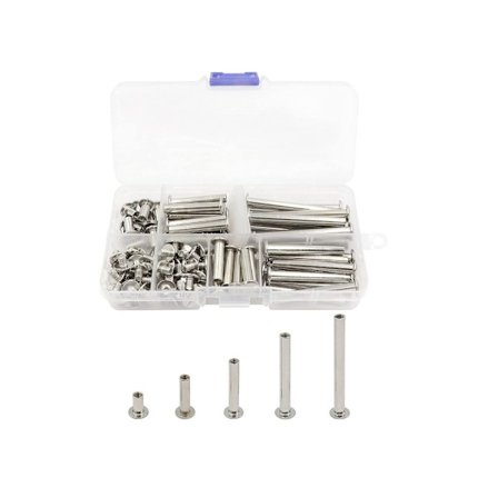 100 STK Bokskruer Phillips Chicago-skruer Bindeskrue