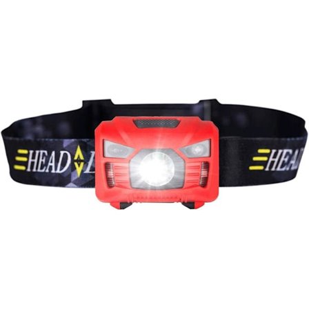 Hodelykt, bevegelsessensor for kroppslokasjon induksjon USB oppladbar