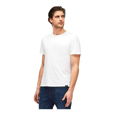 7 For All Mankind Crew Neck Slub T-Shirt Hvid, Herre T-shirts