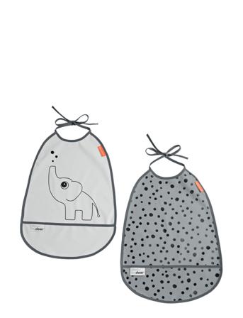 Bib 2-Pack Elphee Grey D By Deer
