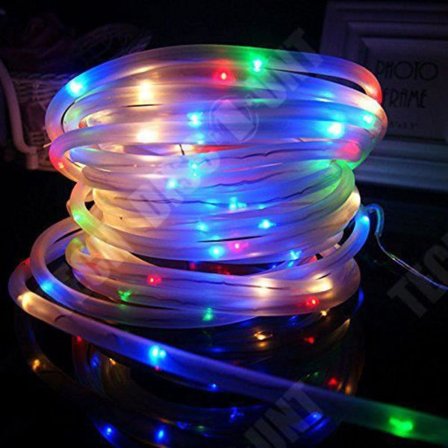 LED-girlang - TD - 12 meter - RGB-färg - Koppartråd - Inomhusbelysning