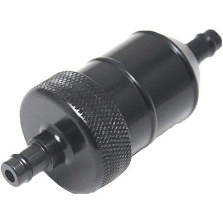 Bränsle Bensin Dieselfilter Aluminium Inline Universal Oljefilter Oljekopp 8mm