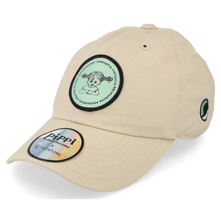 Pippi Langstrumpf - Beige unconstructed Cap - Kids Pippilotta Stone/Mint Green Dad Cap / Unconstructed @ Hatstore